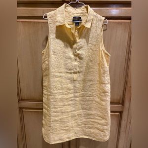 Tahari Size 1X (Plus) Linen Casual Dress